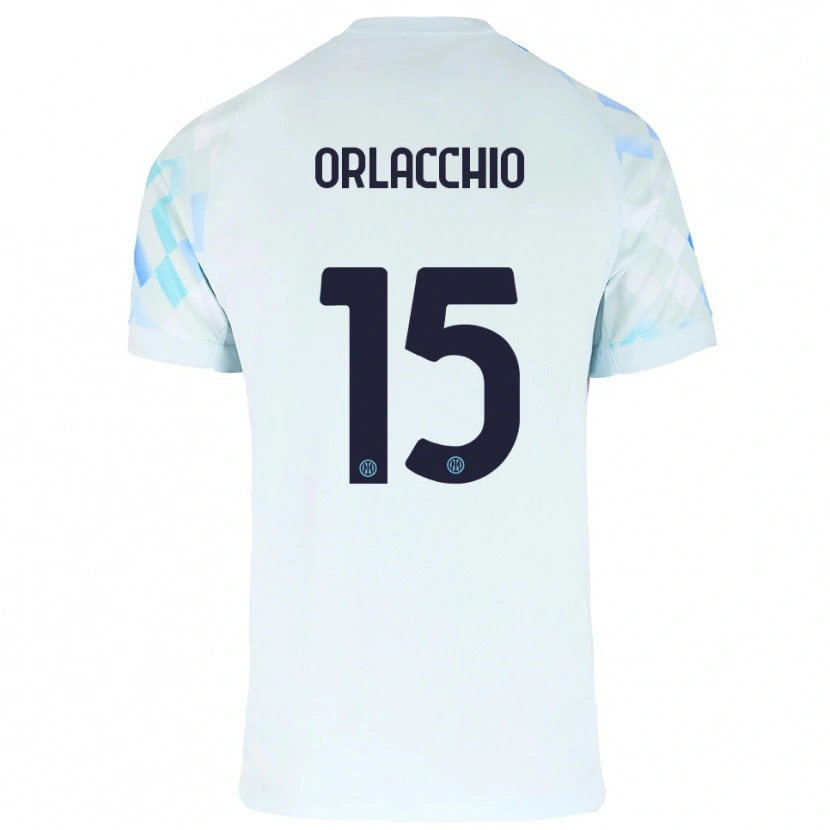 Danxen Homem Camisola Angelo Orlacchio #15 Branco Azul Alternativa 2025/26 Camisa Brasil