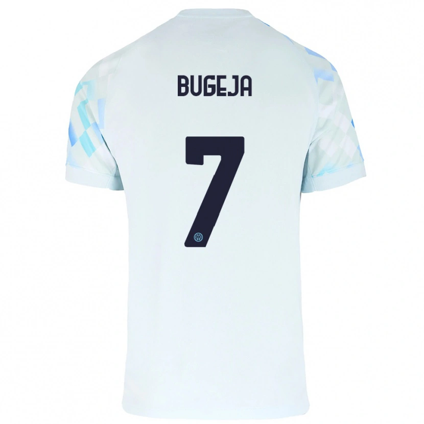 Danxen Homem Camisola Haley Bugeja #7 Branco Azul Alternativa 2025/26 Camisa Brasil
