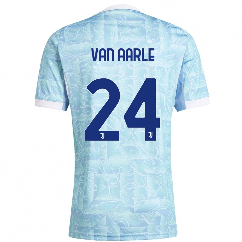 Danxen Homem Camisola Shane Van Aarle #24 Azul Celeste Amarelo Alternativa 2025/26 Camisa Brasil