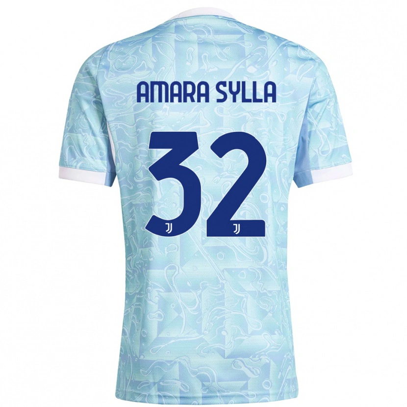 Danxen Homem Camisola Idris Amara Sylla #32 Azul Celeste Amarelo Alternativa 2025/26 Camisa Brasil