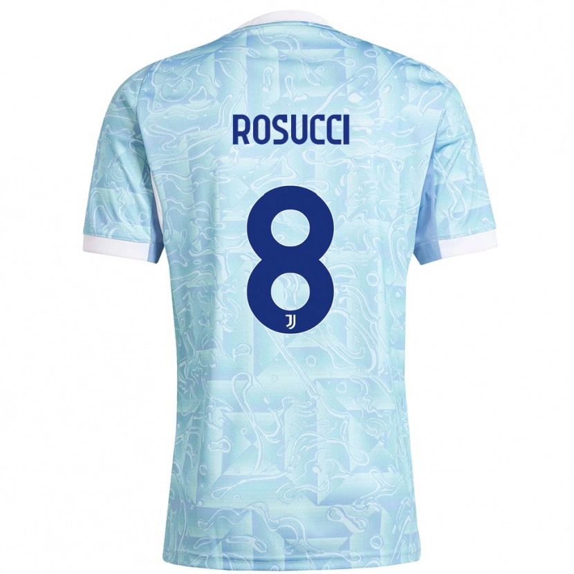 Danxen Homem Camisola Martina Rosucci #8 Azul Celeste Amarelo Alternativa 2025/26 Camisa Brasil