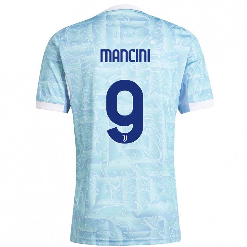 Danxen Homem Camisola Tommaso Mancini #9 Azul Celeste Amarelo Alternativa 2025/26 Camisa Brasil