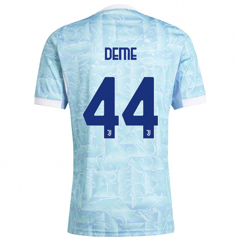 Danxen Homem Camisola Serigne Deme #44 Azul Celeste Amarelo Alternativa 2025/26 Camisa Brasil