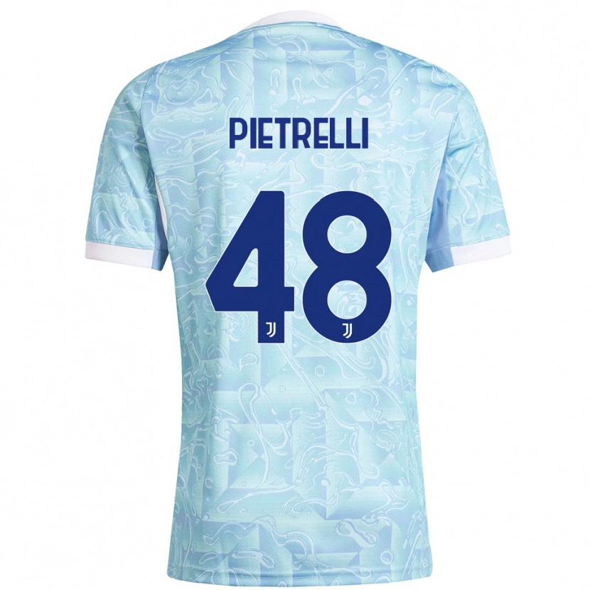 Danxen Homem Camisola Alessandro Pietrelli #48 Azul Celeste Amarelo Alternativa 2025/26 Camisa Brasil