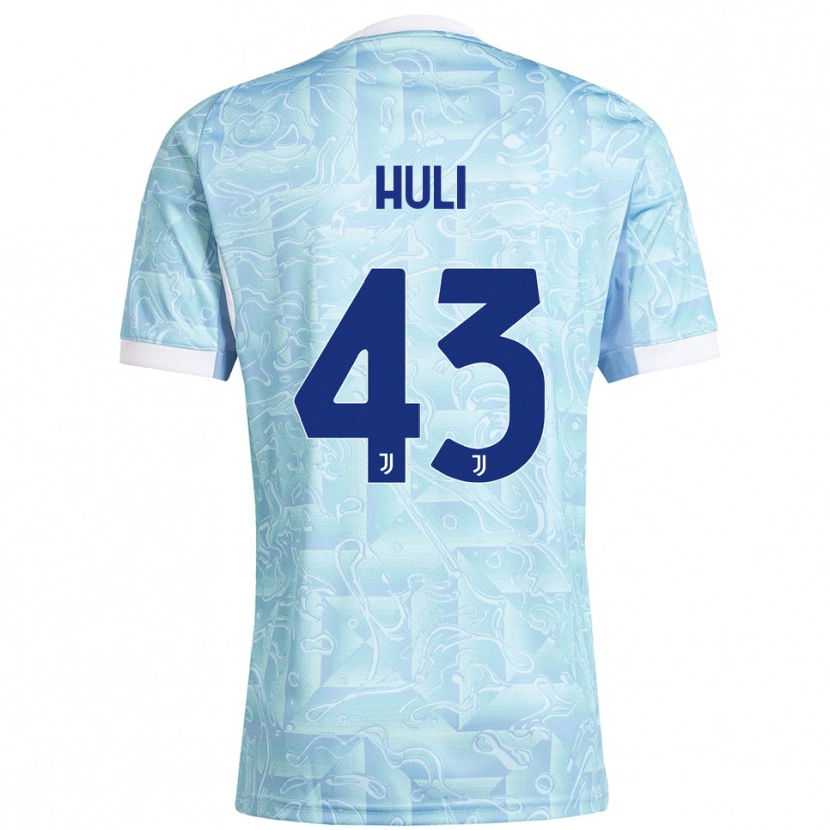 Danxen Homem Camisola Raffaele Huli #43 Azul Celeste Amarelo Alternativa 2025/26 Camisa Brasil