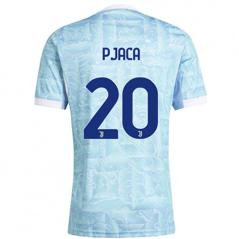 Danxen Homem Camisola Marko Pjaca #20 Azul Celeste Amarelo Alternativa 2025/26 Camisa Brasil