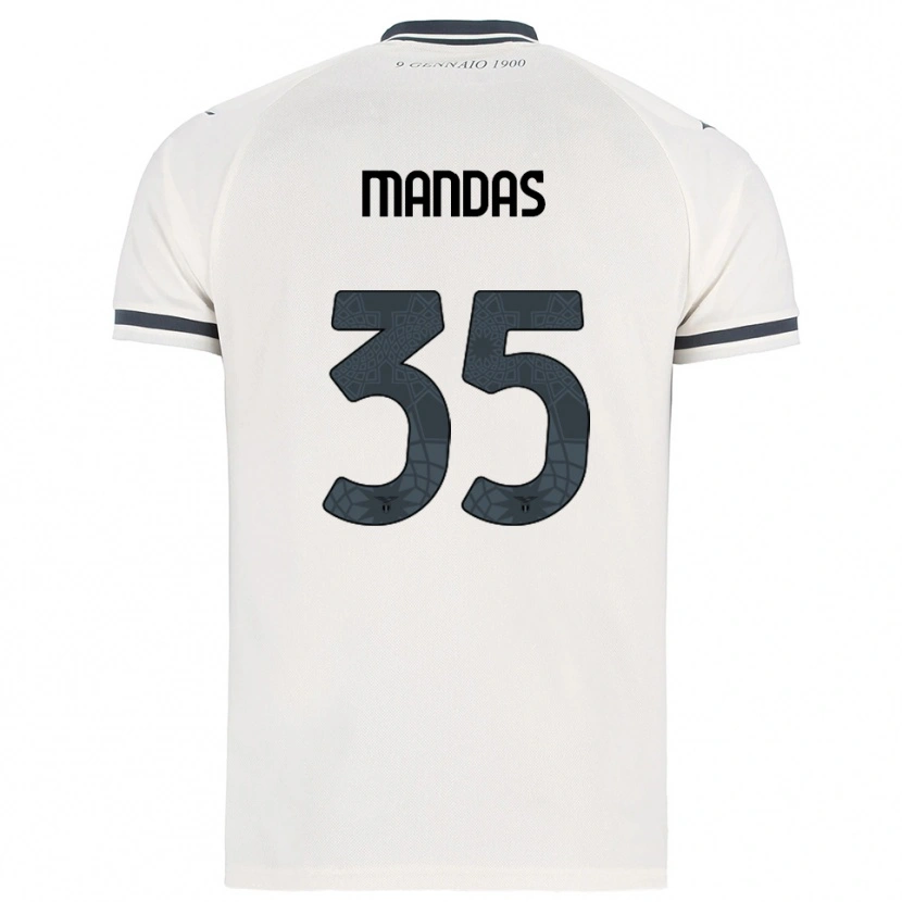 Danxen Homem Camisola Christos Mandas #35 Branco Marinho Alternativa 2025/26 Camisa Brasil