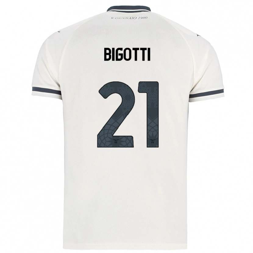 Danxen Homem Camisola Massimo Bigotti #21 Branco Marinho Alternativa 2025/26 Camisa Brasil
