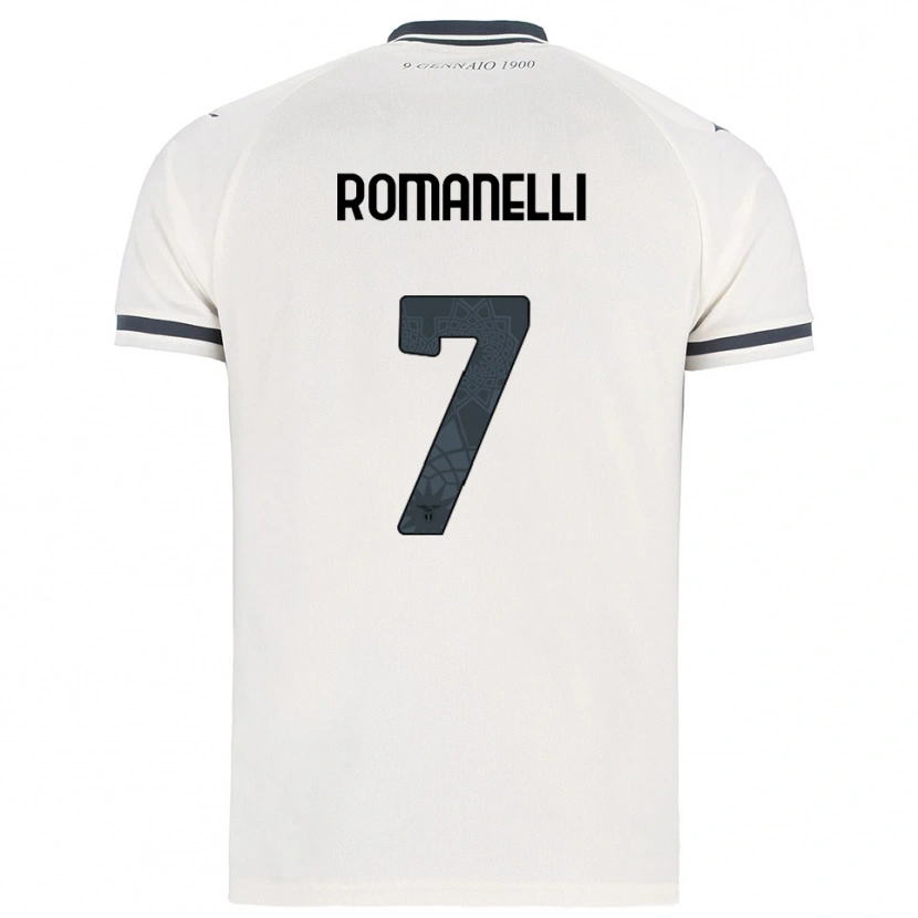Danxen Homem Camisola Nicolas Romanelli #7 Branco Marinho Alternativa 2025/26 Camisa Brasil