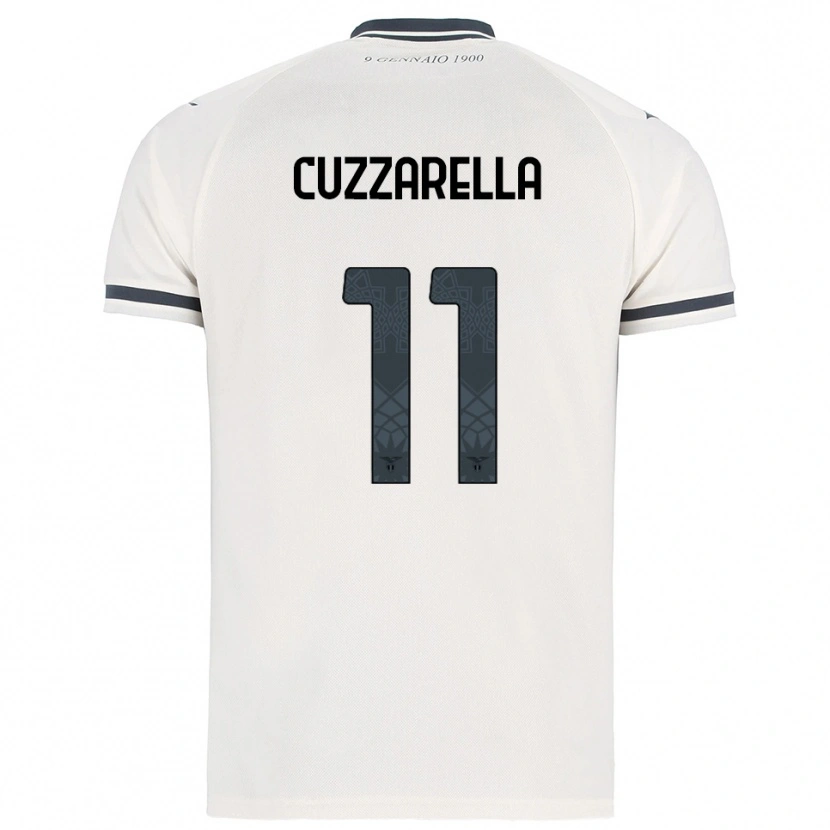 Danxen Homem Camisola Cristian Cuzzarella #11 Branco Marinho Alternativa 2025/26 Camisa Brasil