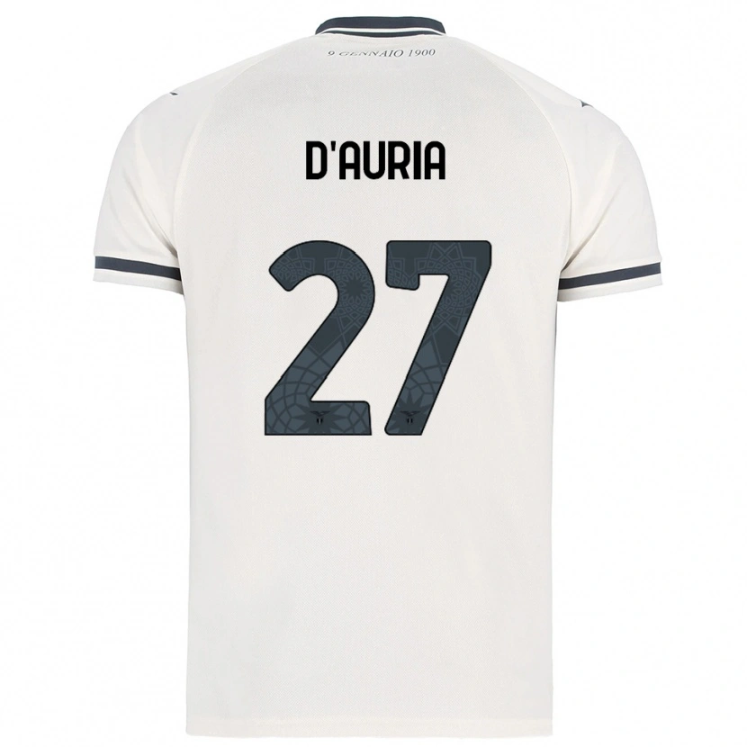 Danxen Homem Camisola Federica D'auria #27 Branco Marinho Alternativa 2025/26 Camisa Brasil