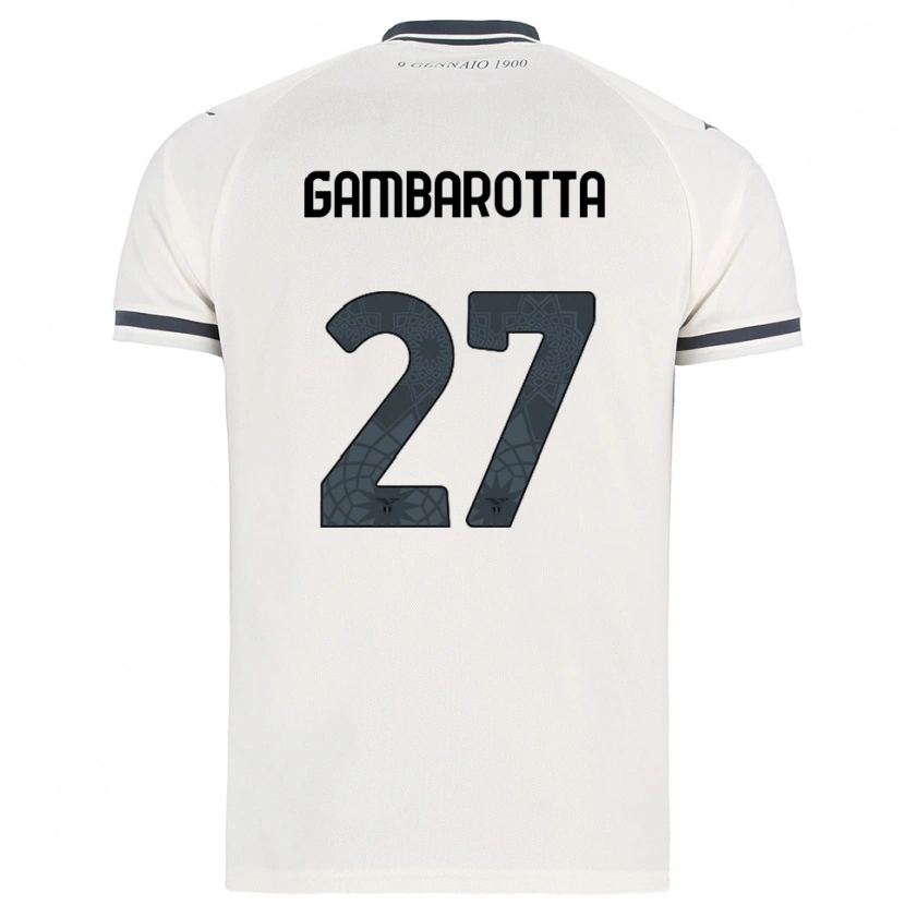 Danxen Homem Camisola Margot Gambarotta #27 Branco Marinho Alternativa 2025/26 Camisa Brasil