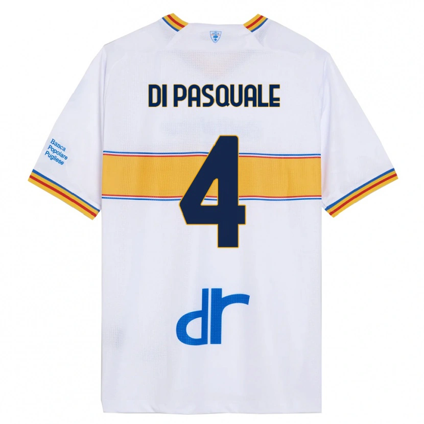 Danxen Homem Camisola Alessandro Di Pasquale #4 Branco Amarelo Alternativa 2025/26 Camisa Brasil