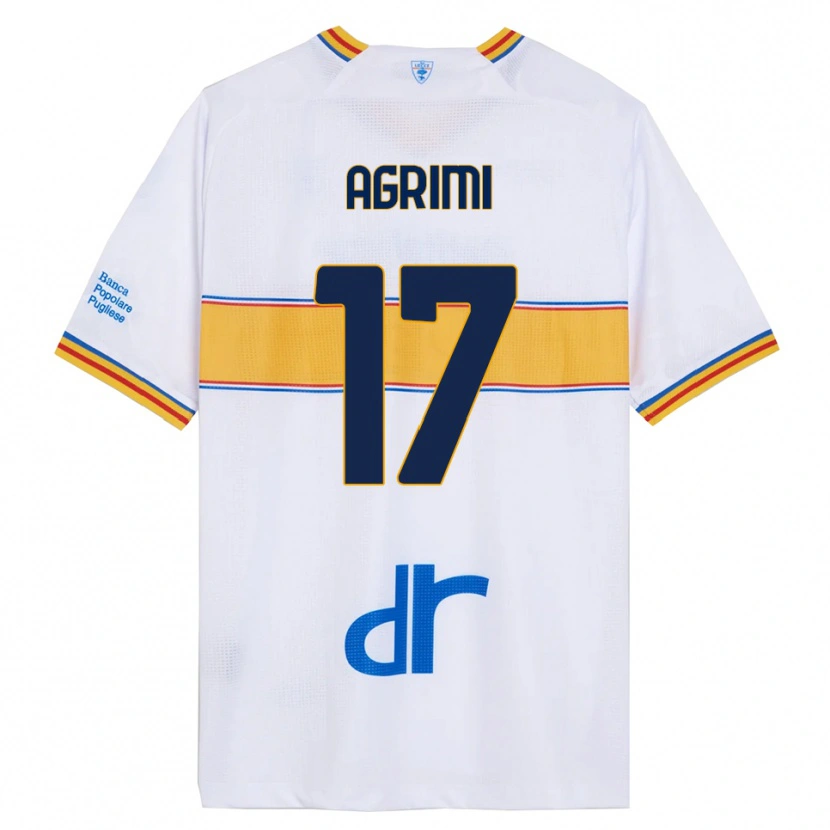 Danxen Homem Camisola Matteo Agrimi #17 Branco Amarelo Alternativa 2025/26 Camisa Brasil