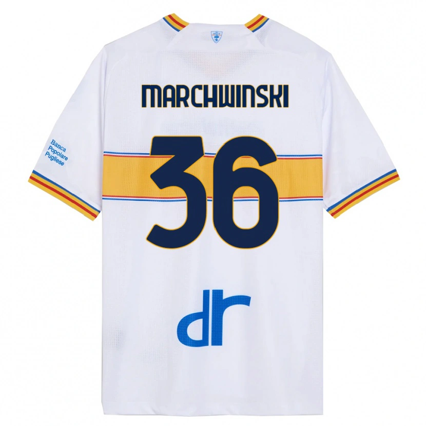 Danxen Homem Camisola Filip Marchwinski #36 Branco Amarelo Alternativa 2025/26 Camisa Brasil