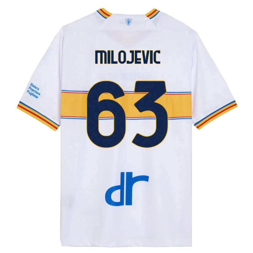 Danxen Homem Camisola Nemanja Milojevic #63 Branco Amarelo Alternativa 2025/26 Camisa Brasil