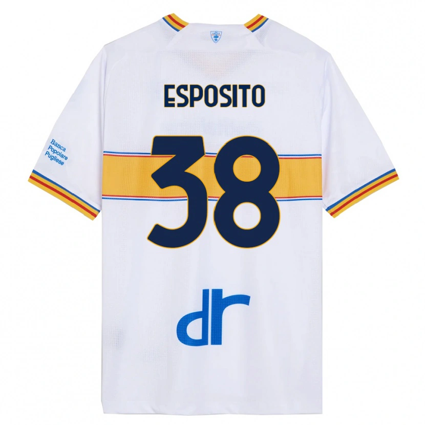 Danxen Homem Camisola Pasquale Esposito #38 Branco Amarelo Alternativa 2025/26 Camisa Brasil