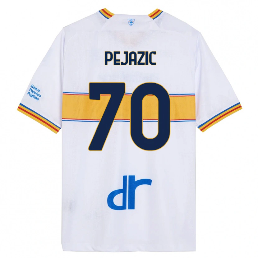 Danxen Homem Camisola Mario Pejazic #70 Branco Amarelo Alternativa 2025/26 Camisa Brasil