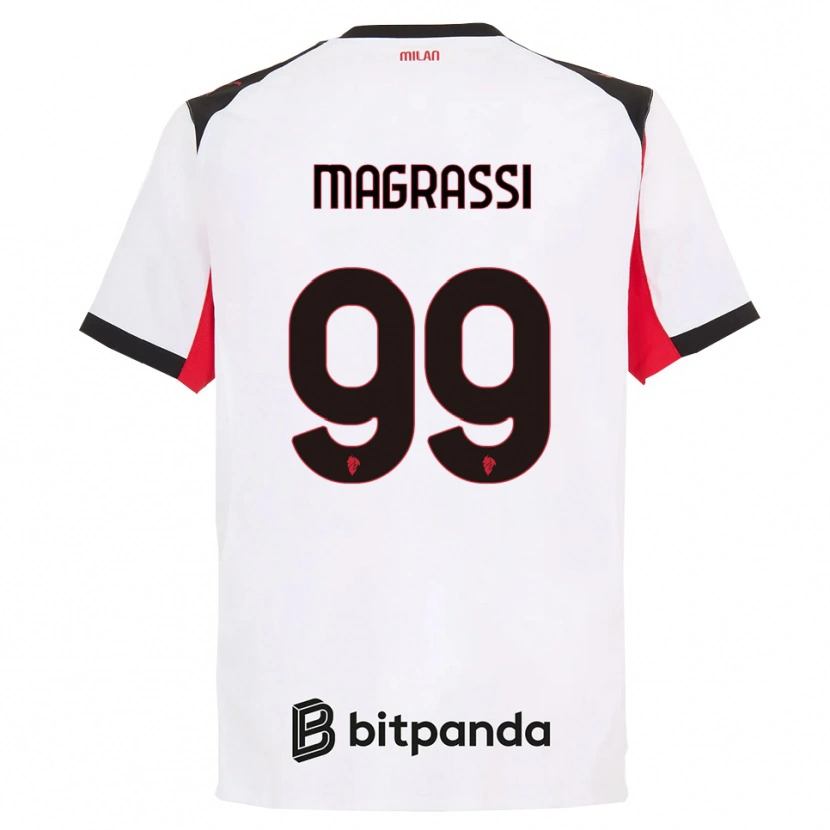 Danxen Homem Camisola Andrea Magrassi #99 Branco Preto Alternativa 2025/26 Camisa Brasil
