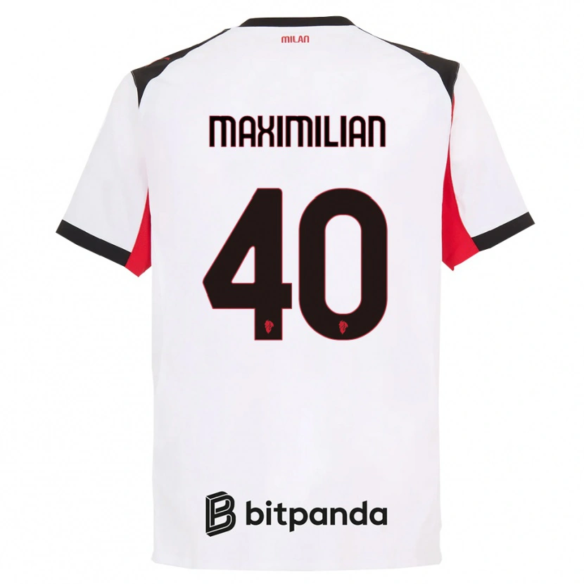 Danxen Homem Camisola Maximilian Ibrahimović #40 Branco Preto Alternativa 2025/26 Camisa Brasil