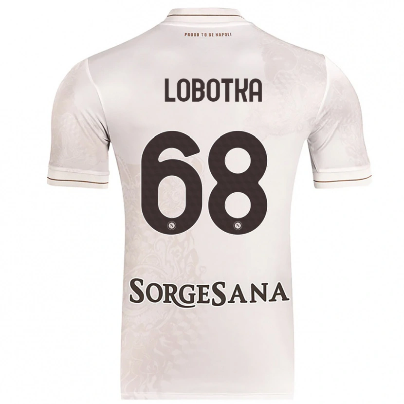 Danxen Homem Camisola Stanislav Lobotka #68 Champagne Marrom Alternativa 2025/26 Camisa Brasil