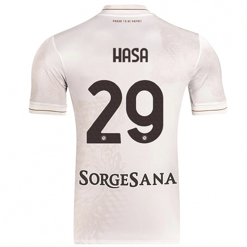 Danxen Homem Camisola Luis Hasa #29 Champagne Marrom Alternativa 2025/26 Camisa Brasil