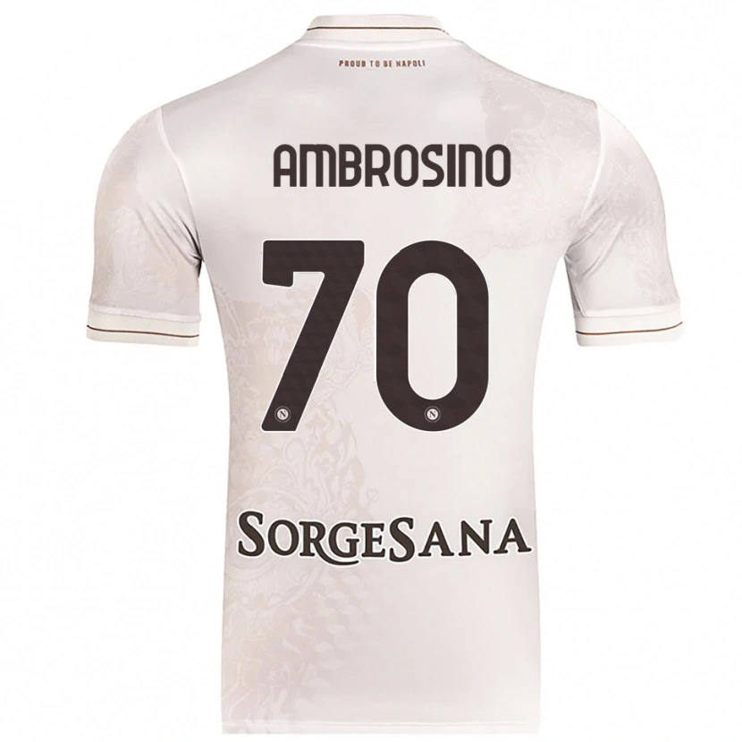 Danxen Homem Camisola Giuseppe Ambrosino #70 Champagne Marrom Alternativa 2025/26 Camisa Brasil