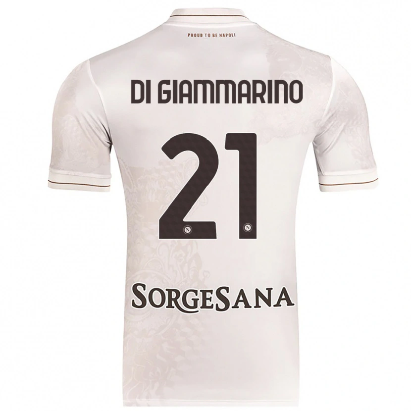 Danxen Homem Camisola Virginia Di Giammarino #21 Champagne Marrom Alternativa 2025/26 Camisa Brasil