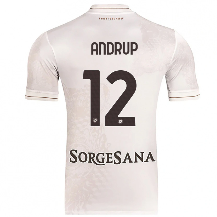 Danxen Homem Camisola Klara Lena Elisabeth Andrup #12 Champagne Marrom Alternativa 2025/26 Camisa Brasil