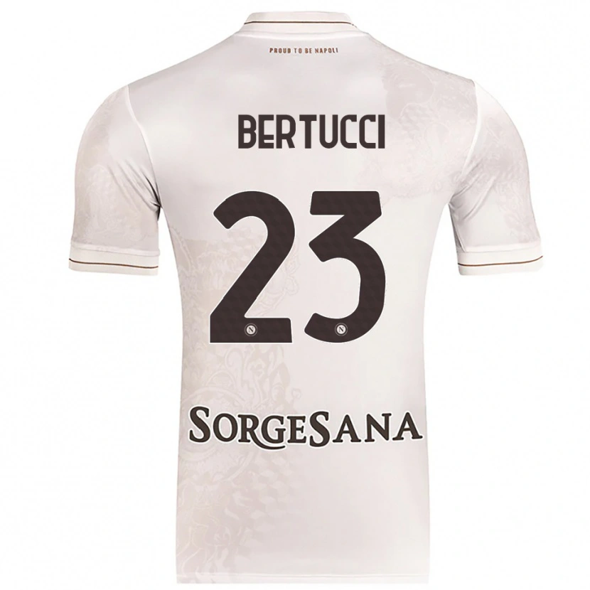 Danxen Homem Camisola Sofia Bertucci #23 Champagne Marrom Alternativa 2025/26 Camisa Brasil