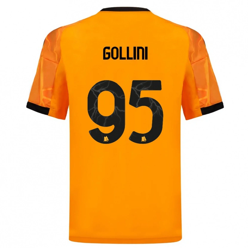 Danxen Homem Camisola Pierluigi Gollini #95 Laranja Preto Alternativa 2025/26 Camisa Brasil