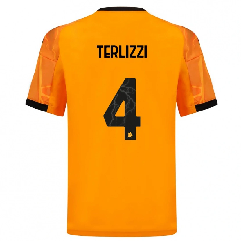 Danxen Homem Camisola Federico Terlizzi #4 Laranja Preto Alternativa 2025/26 Camisa Brasil