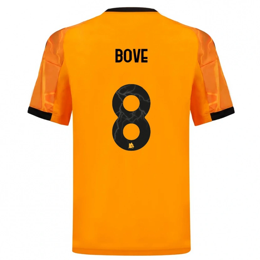 Danxen Homem Camisola Edoardo Bove #8 Laranja Preto Alternativa 2025/26 Camisa Brasil