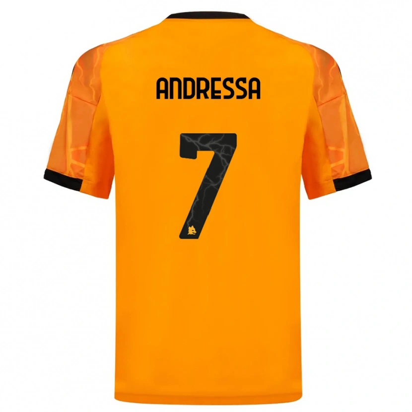 Danxen Homem Camisola Andressa #7 Laranja Preto Alternativa 2025/26 Camisa Brasil