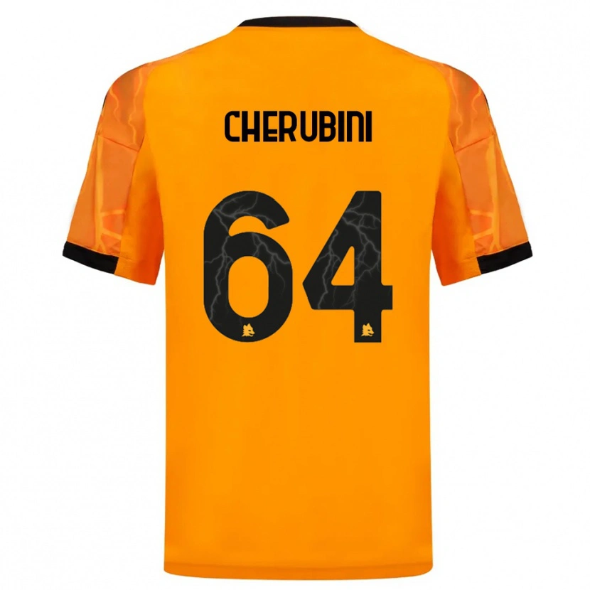 Danxen Homem Camisola Luigi Cherubini #64 Laranja Preto Alternativa 2025/26 Camisa Brasil