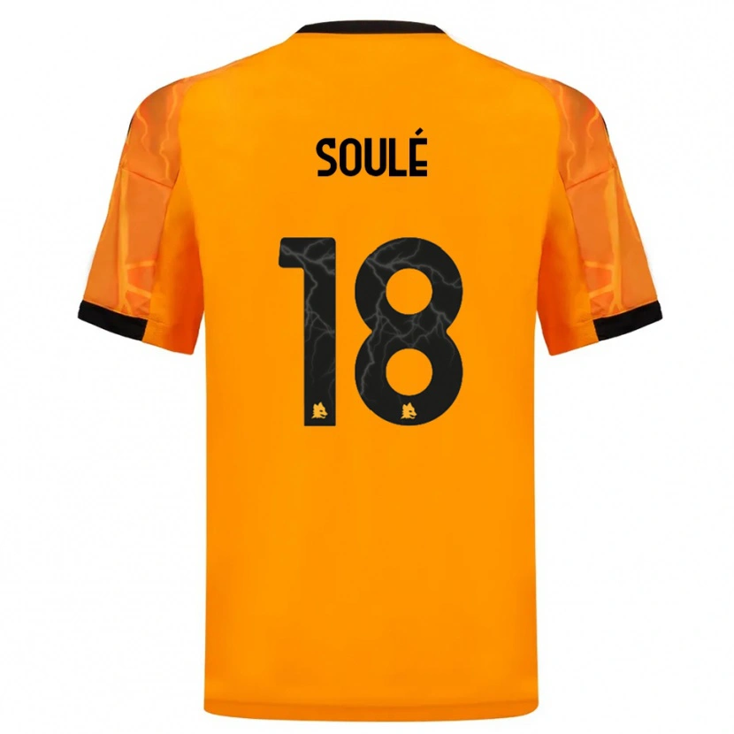 Danxen Homem Camisola Matías Soulé #18 Laranja Preto Alternativa 2025/26 Camisa Brasil