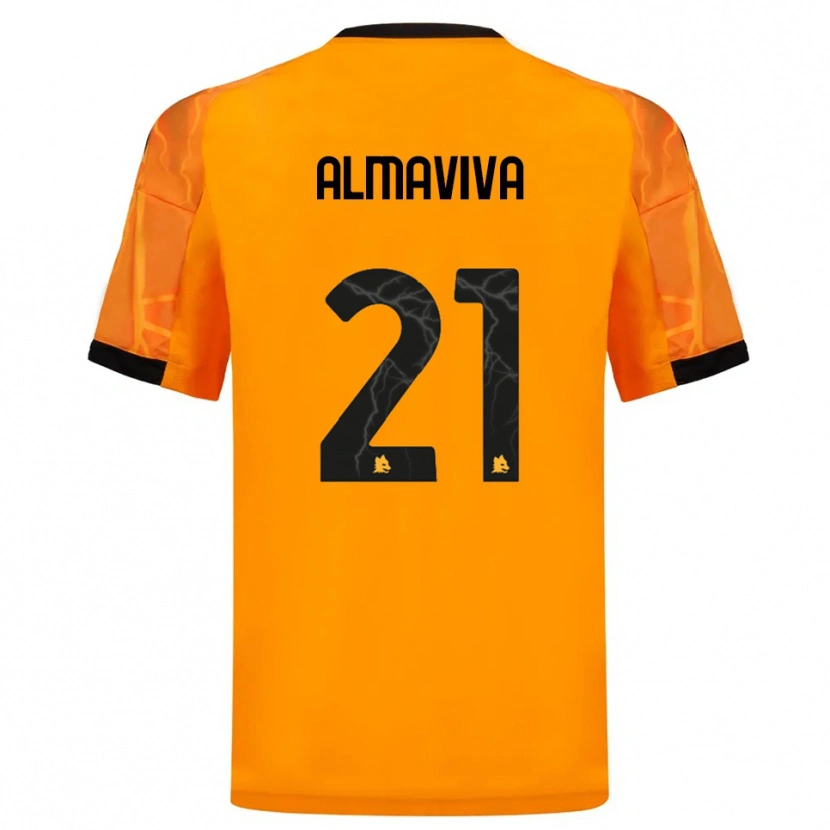 Danxen Homem Camisola Mattia Almaviva #21 Laranja Preto Alternativa 2025/26 Camisa Brasil