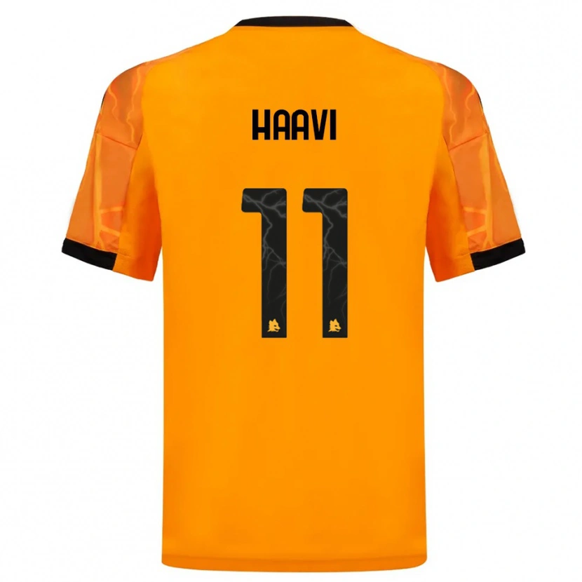 Danxen Homem Camisola Emilie Haavi #11 Laranja Preto Alternativa 2025/26 Camisa Brasil