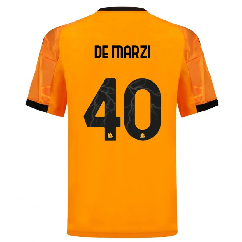 Danxen Homem Camisola Giorgio De Marzi #40 Laranja Preto Alternativa 2025/26 Camisa Brasil