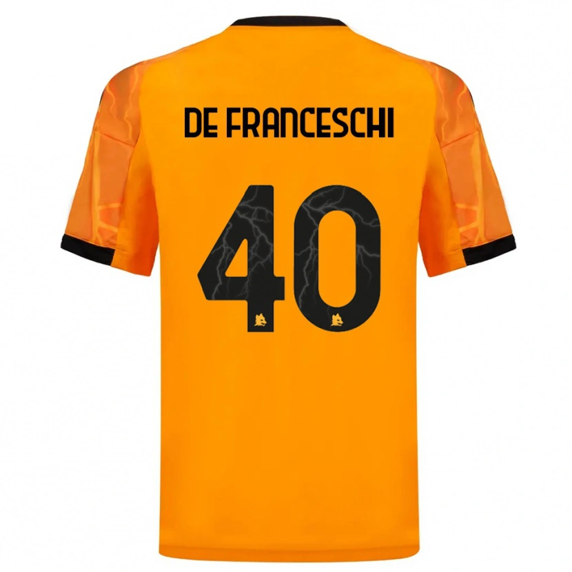 Danxen Homem Camisola Leonardo De Franceschi #40 Laranja Preto Alternativa 2025/26 Camisa Brasil