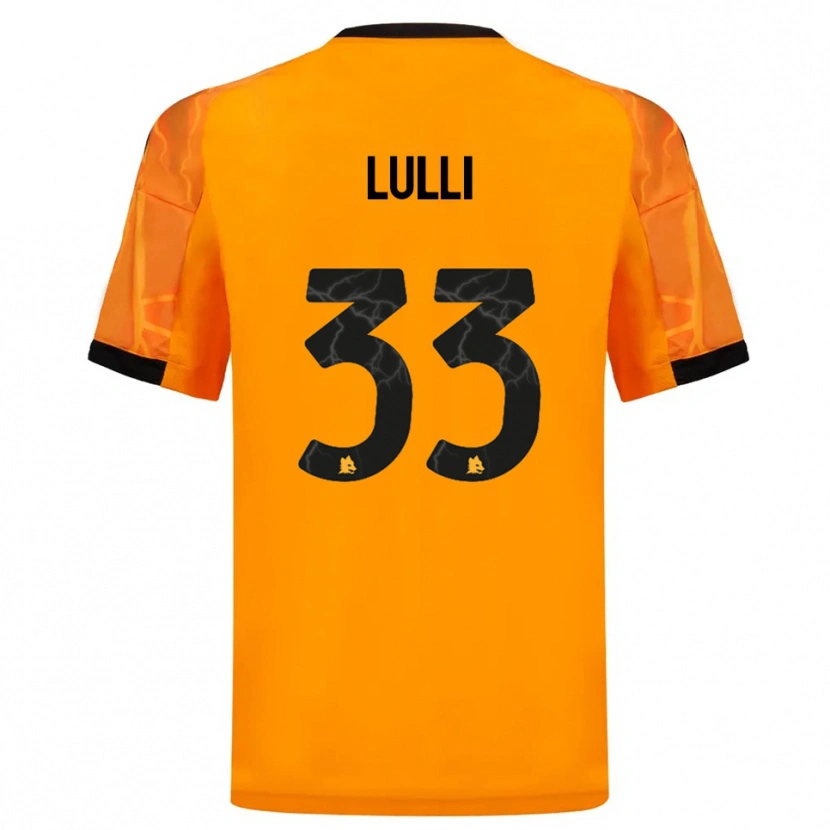 Danxen Homem Camisola Emanuele Lulli #33 Laranja Preto Alternativa 2025/26 Camisa Brasil