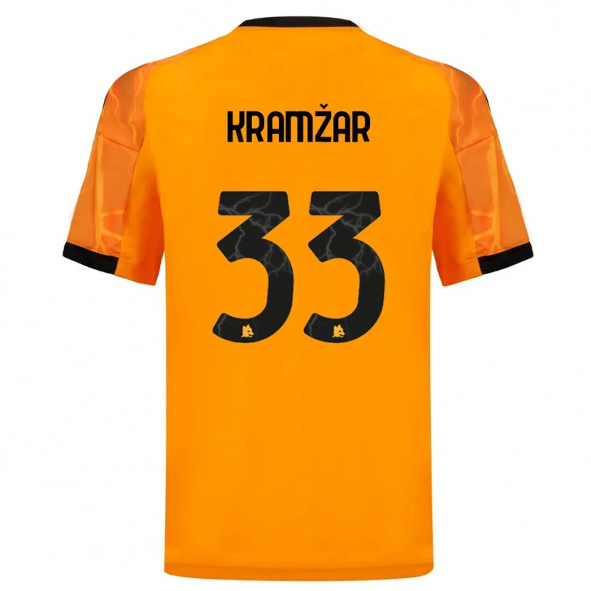 Danxen Homem Camisola Zara Kramžar #33 Laranja Preto Alternativa 2025/26 Camisa Brasil