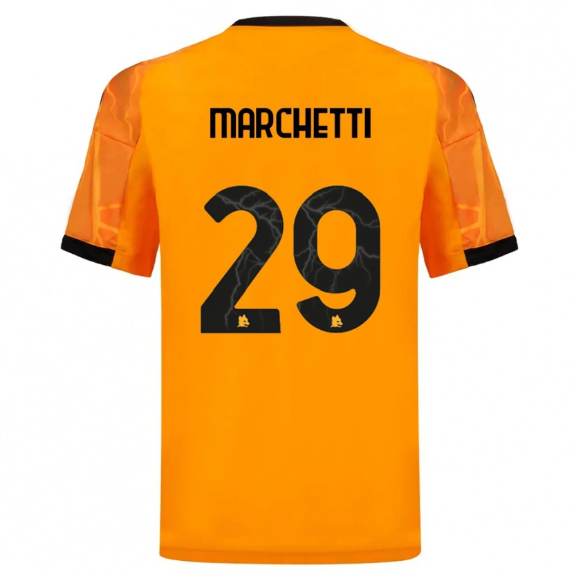 Danxen Homem Camisola Tommaso Marchetti #29 Laranja Preto Alternativa 2025/26 Camisa Brasil