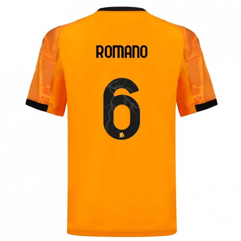 Danxen Homem Camisola Alessandro Romano #6 Laranja Preto Alternativa 2025/26 Camisa Brasil