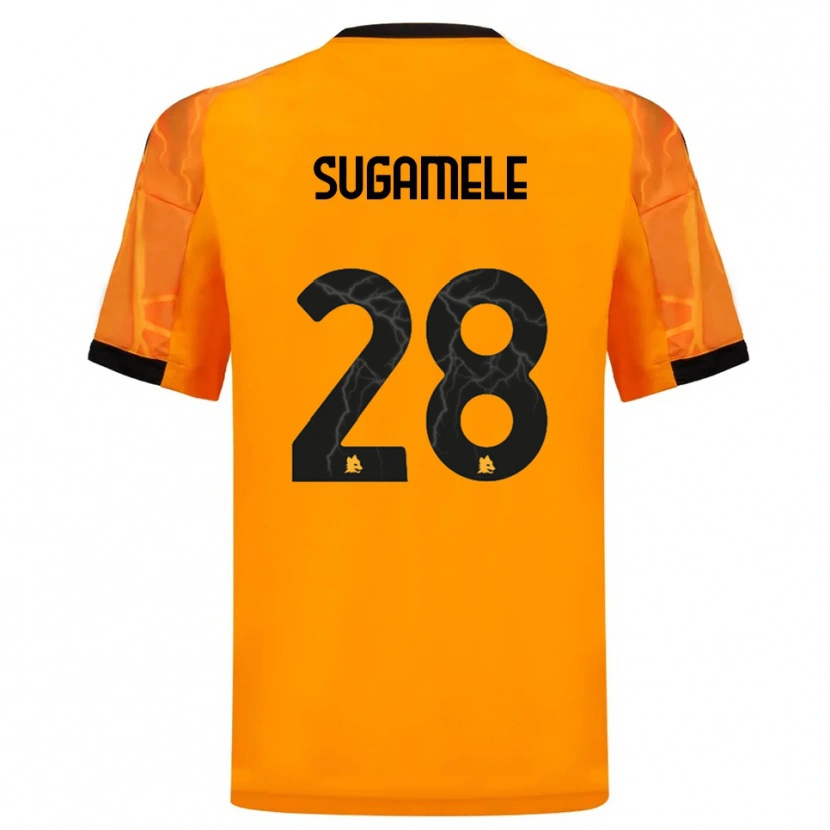 Danxen Homem Camisola Alessandro Sugamele #28 Laranja Preto Alternativa 2025/26 Camisa Brasil