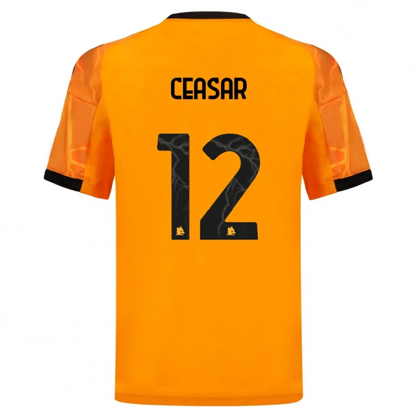 Danxen Homem Camisola Camelia Ceasar #12 Laranja Preto Alternativa 2025/26 Camisa Brasil
