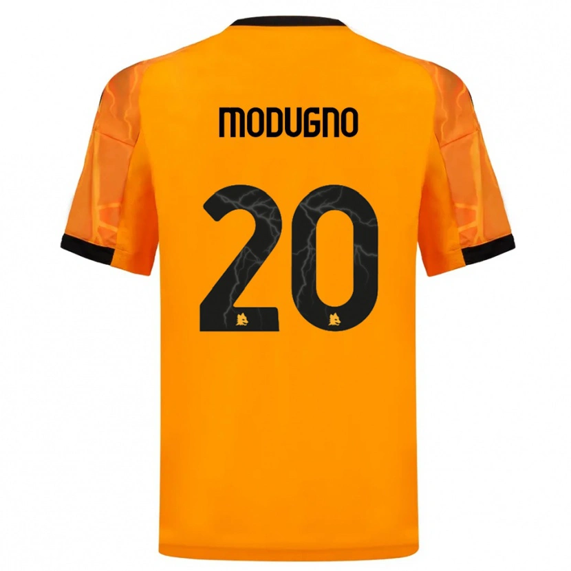 Danxen Homem Camisola Emanuele Modugno #20 Laranja Preto Alternativa 2025/26 Camisa Brasil