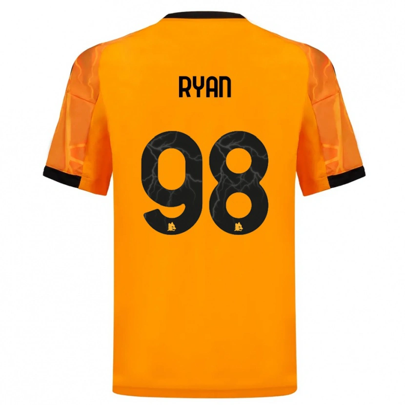 Danxen Homem Camisola Mathew Ryan #98 Laranja Preto Alternativa 2025/26 Camisa Brasil