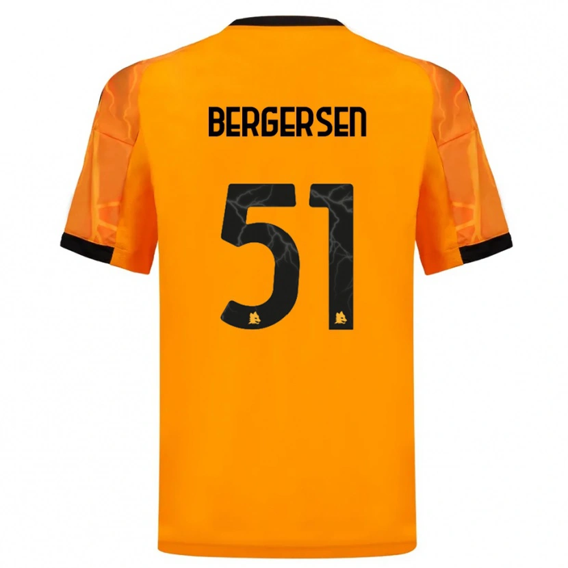 Danxen Homem Camisola Mina Bergersen #51 Laranja Preto Alternativa 2025/26 Camisa Brasil
