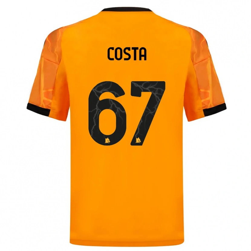 Danxen Homem Camisola João Costa #67 Laranja Preto Alternativa 2025/26 Camisa Brasil